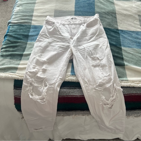 White distressed Pistola jeans, size 28 - Picture 2 of 11